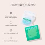 Cocofloss Mint Waxed Dental Floss - 4 Spools