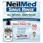 NeilMed Sinus Rinse Complete Nasal Kit, 50 Count