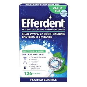 Efferdent Mint Retainer & Denture Cleaning Tablets