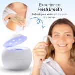 Swissklip ShinePod Ultrasonic Dental Cleaner - White