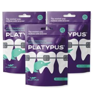 Platypus Orthodontic Flossers for Braces, 90 Count