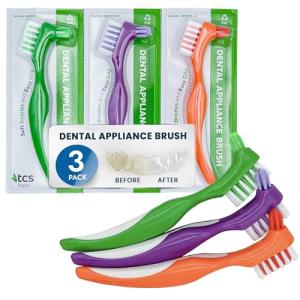 Fresh Dental Appliance Cleaning Toothbrushes - 3 Pack