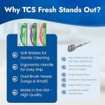 Fresh Dental Appliance Cleaning Toothbrushes - 3 Pack