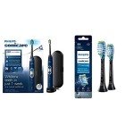 Philips Sonicare 6100 Navy Bundle with Plaque Control Brush Heads