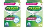 Polident Denture Cleanser Tablets for Smokers - 240 Count