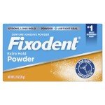 Fixodent Extra Hold Denture Adhesive Powder, 4-Pack