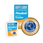 Fixodent Extra Hold Denture Adhesive Powder, 4-Pack