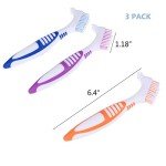 3-Pack Double-Sided Denture Cleaning Brushes