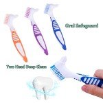 3-Pack Double-Sided Denture Cleaning Brushes