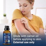 Organic Clove Essential Oil 30 ml - Pure, Undiluted - Clove Oil for Tooth Ache Ease - Soothes Sore Muscles - Clove Bud Essential Oil for Teeth, Gums, Toothache, Skin Use and Hair Care - Nexon Botanics