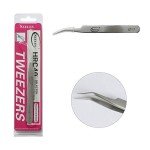 Stainless Steel Curved Slant Tip Tweezers