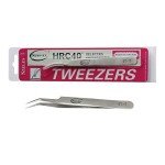Stainless Steel Curved Slant Tip Tweezers