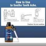 Organic Clove Essential Oil 30 ml - Pure, Undiluted - Clove Oil for Tooth Ache Ease - Soothes Sore Muscles - Clove Bud Essential Oil for Teeth, Gums, Toothache, Skin Use and Hair Care - Nexon Botanics