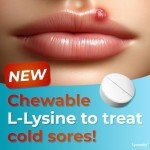 Chewable 1000 mg L-Lysine Cold Sore Tablets
