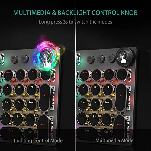 AULA F2088 Retro Mechanical Keyboard with RGB Lighting