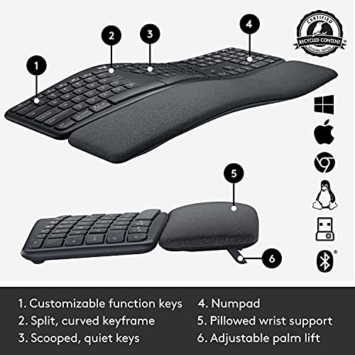 Logitech ERGO K860 Wireless Split Ergonomic Keyboard