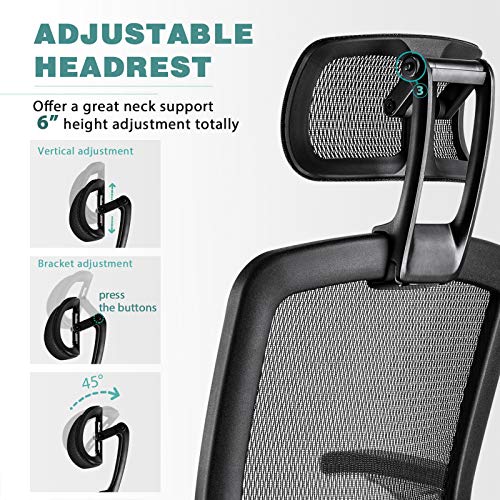 GABRYLLY High Back Ergonomic Mesh Office Chair