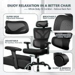 Ergonomic High Back Office Chair with Lumbar Support