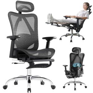 Ergonomic Office Chair with Adjustable Lumbar Support