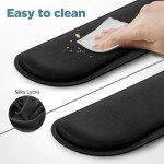 Ergonomic Gel Memory Foam Keyboard Wrist Rest