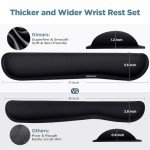 Ergonomic Gel Memory Foam Keyboard Wrist Rest
