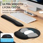 KTRIO Memory Foam Ergonomic Mouse and Keyboard Pad