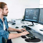 KTRIO Memory Foam Ergonomic Mouse and Keyboard Pad