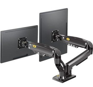 Dual Monitor Mount with Gas Spring Arm