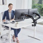 Dual Monitor Mount with Gas Spring Arm