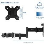 VIVO Full Motion Pole Mount Monitor Arm