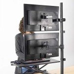 VIVO Full Motion Pole Mount Monitor Arm