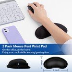 Ergonomic 2-Pack Memory Foam Mouse Wrist Rests