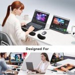 ZIBLY Ergonomic Wrist Rest for Keyboard and Mouse