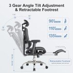 Ergonomic Office Chair with Adaptive Lumbar Support