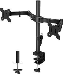 Ergonomic Dual Monitor Desk Mount for 13-27" Screens