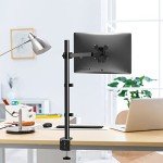 Extra Tall Single Monitor Arm Mount, Black