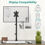 Extra Tall Single Monitor Arm Mount, Black