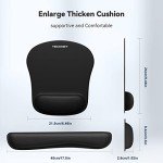 Ergonomic Memory Foam Keyboard and Mouse Pad Set