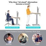 Height Adjustable Portable Rolling Standing Desk