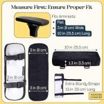 Ergonomic Thick Office Chair Arm Pads