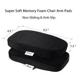 Ergonomic Memory Foam Armrest Covers Set of 2