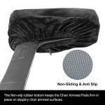 Ergonomic Memory Foam Armrest Pads (Set of 2)