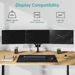 WALI Triple Monitor Gas Spring Desk Mount