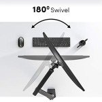 Eveo Adjustable Single Monitor Desk Mount Arm