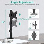 WALI Adjustable Single Monitor Desk Mount, Black