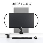 Eveo Adjustable Single Monitor Desk Mount Arm