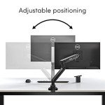 Eveo Adjustable Single Monitor Desk Mount Arm