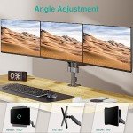 WALI Triple Monitor Gas Spring Desk Mount