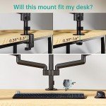 WALI Triple Monitor Gas Spring Desk Mount