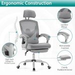 Ergonomic High-Back Mesh Office Chair with Lumbar Support